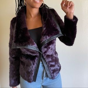 bebe Faux Fur Jacket XS